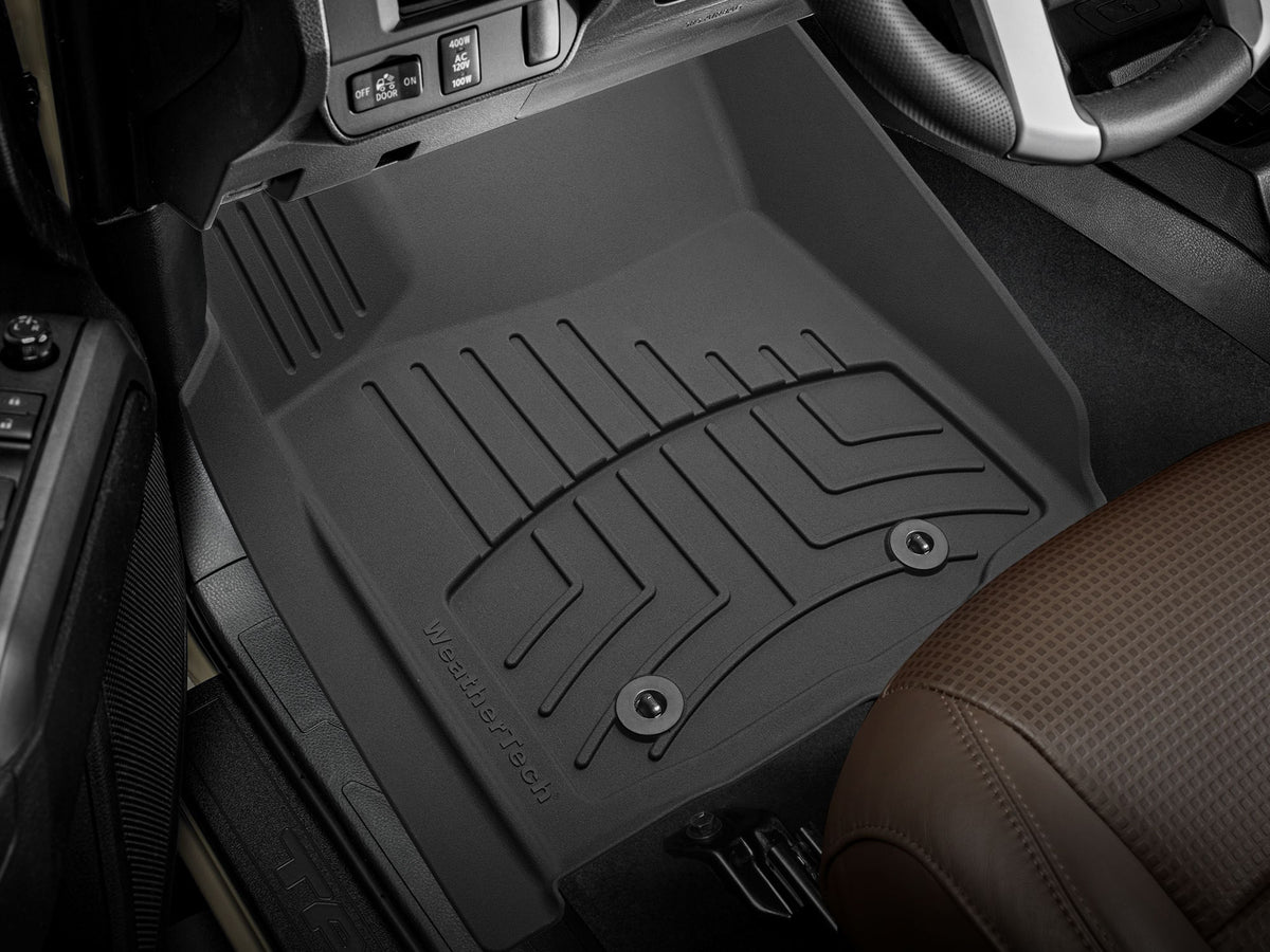 Tapis avant FloorLiner HP noir WeatherTech Toyota Tacoma 2018-2023 (selon la version, voir compatibilité) - Récréashop