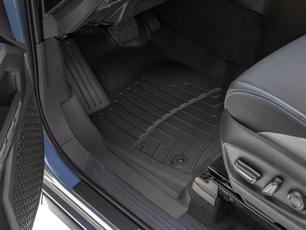 Tapis avant FloorLiner HP noir WeatherTech Toyota Tacoma 2024-2026 / Toyota Tacoma Hybrid 2024-2026 (XtraCab ou cabine double, transmission automatique seulement) - Récréashop