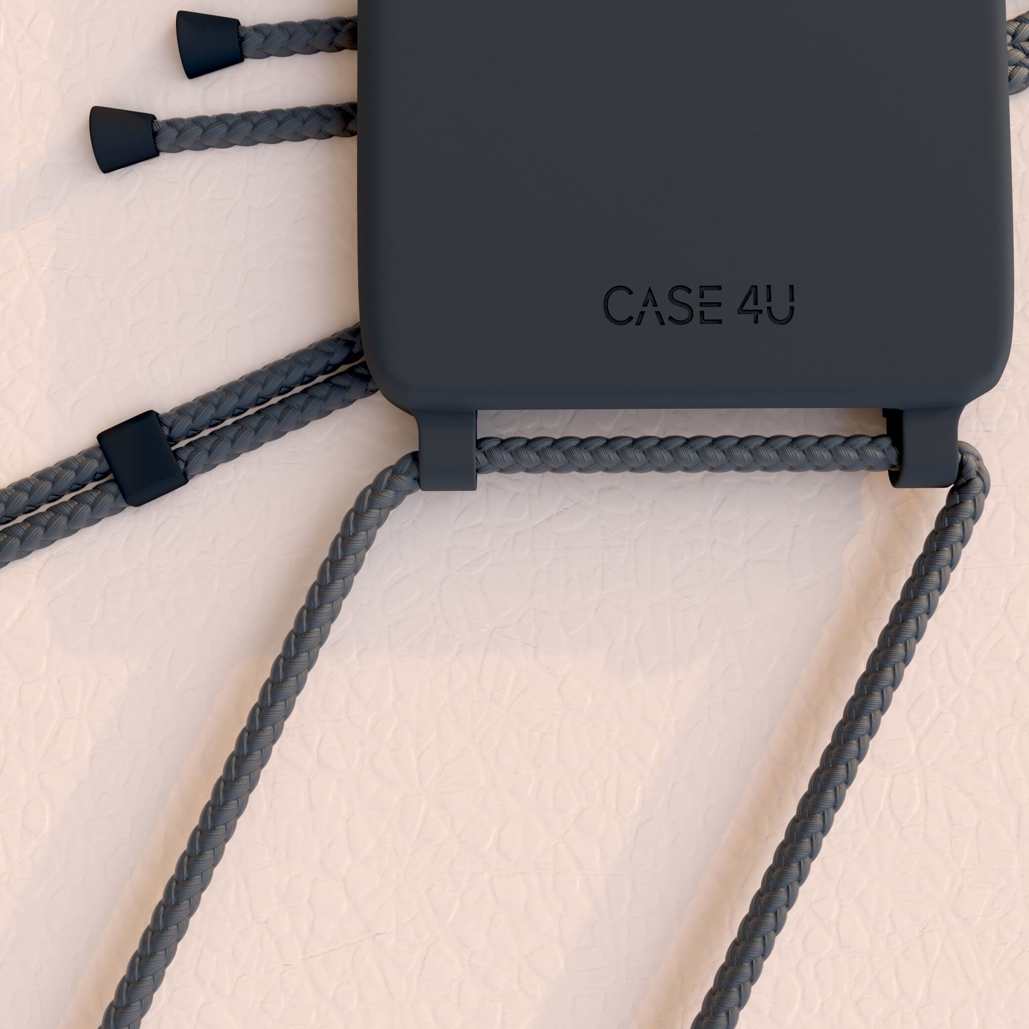 Case + corde noir Case + corde pour iPhone Case 4U Iphone 12 / 12 Pro Noir