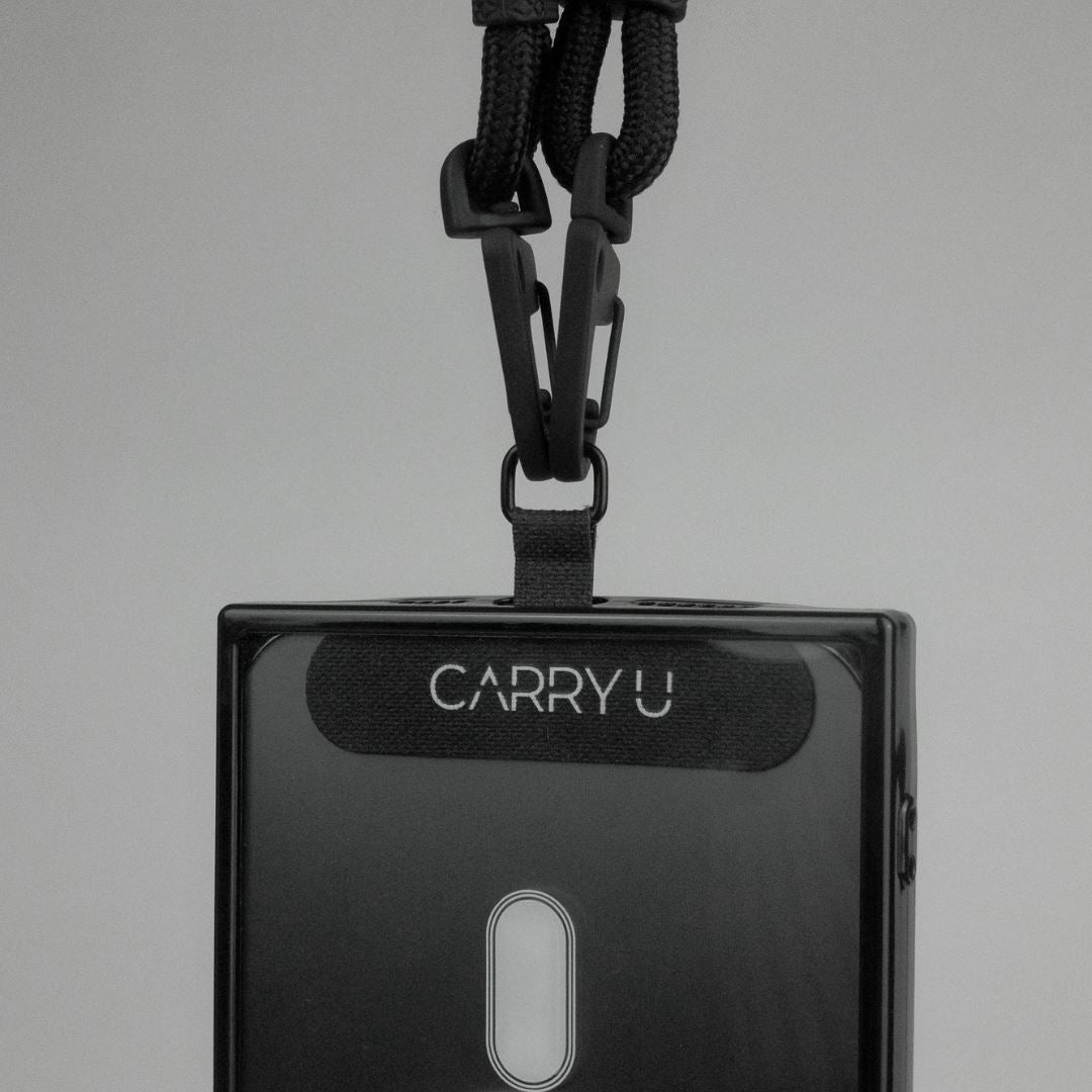 SECÜRE - Carte Universel Cordes pour iPhone (à l'unité) CARRY U Noir