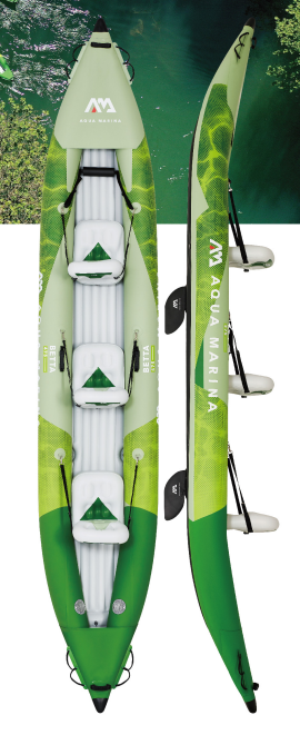 KAYAK GONFLABE BETTA 3 PERSONNE - Récréashop