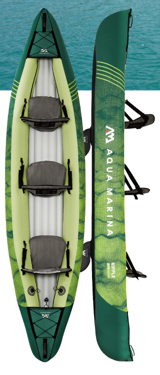 KAYAK ET CANOE GONFLABLE RIPPLE 3 PERSONNE - Récréashop